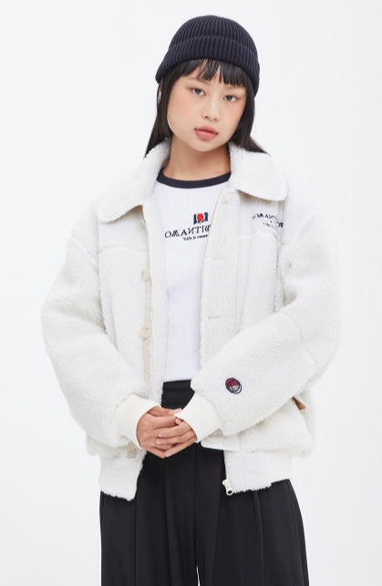 ロマンティッククラウン(ROMANTIC CROWN)  FLEECE BOMBER JACKET_OATMEAL