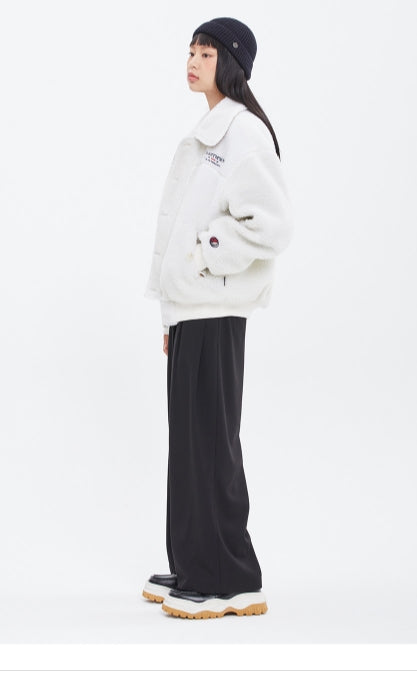 ロマンティッククラウン(ROMANTIC CROWN)  FLEECE BOMBER JACKET_OATMEAL