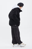 ロマンティッククラウン(ROMANTIC CROWN)  KNIT VELVET DOWN PARKA_BLACK