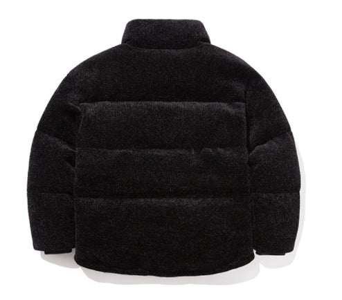 ロマンティッククラウン(ROMANTIC CROWN)  KNIT VELVET DOWN PARKA_BLACK