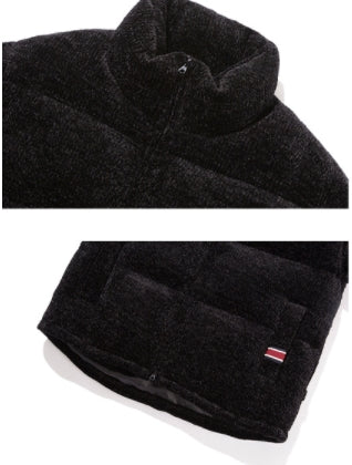 ロマンティッククラウン(ROMANTIC CROWN)  KNIT VELVET DOWN PARKA_BLACK