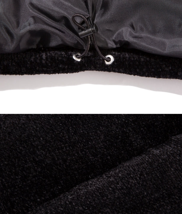 ロマンティッククラウン(ROMANTIC CROWN)  KNIT VELVET DOWN PARKA_BLACK