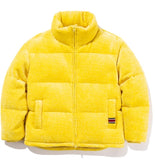 ロマンティッククラウン(ROMANTIC CROWN) KNIT VELVET DOWN PARKA_YELLOW GREEN