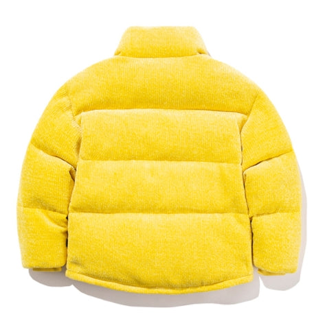 ロマンティッククラウン(ROMANTIC CROWN) KNIT VELVET DOWN PARKA_YELLOW GREEN