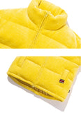 ロマンティッククラウン(ROMANTIC CROWN) KNIT VELVET DOWN PARKA_YELLOW GREEN