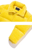 ロマンティッククラウン(ROMANTIC CROWN) KNIT VELVET DOWN PARKA_YELLOW GREEN