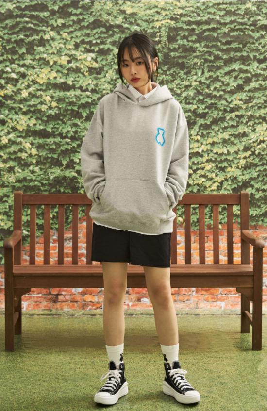 AQO_studiospace(アコスタジオスペース)    AQO SHINING BEAR HOODIE GRAY