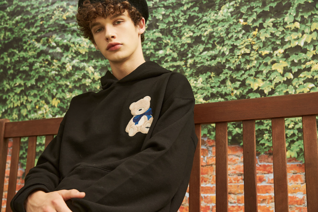 AQO_studiospace(アコスタジオスペース)     AQO OG BEAR HOODIE BLACK