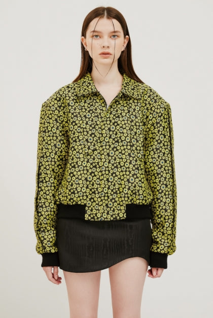 イーエスシースタジオ(ESC STUDIO) scarf blouson(flower)