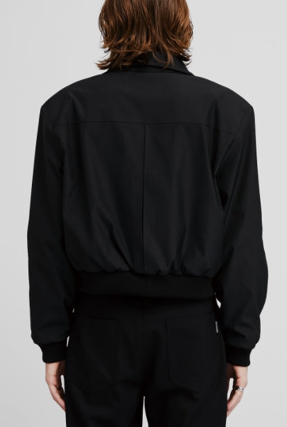 イーエスシースタジオ(ESC STUDIO) scarf blouson(black)