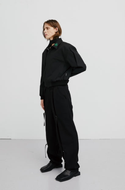 イーエスシースタジオ(ESC STUDIO) scarf blouson(black)