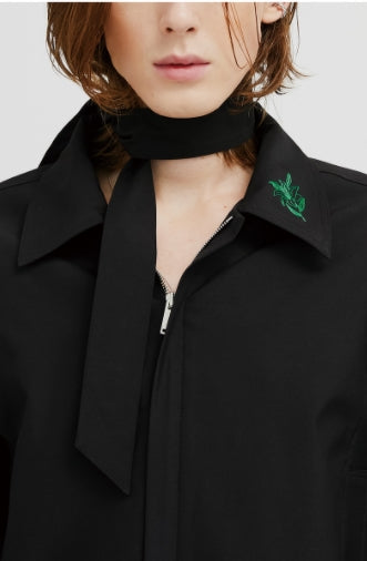 イーエスシースタジオ(ESC STUDIO) scarf blouson(black)