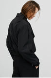 イーエスシースタジオ(ESC STUDIO) scarf blouson(black)