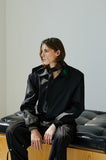イーエスシースタジオ(ESC STUDIO) scarf blouson(black)