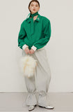 イーエスシースタジオ(ESC STUDIO) scarf blouson(green)