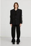 イーエスシースタジオ(ESC STUDIO) slit blazer(black)