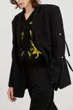 イーエスシースタジオ(ESC STUDIO) slit blazer(black)