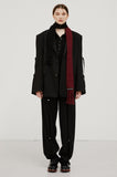 イーエスシースタジオ(ESC STUDIO) slit blazer(black)