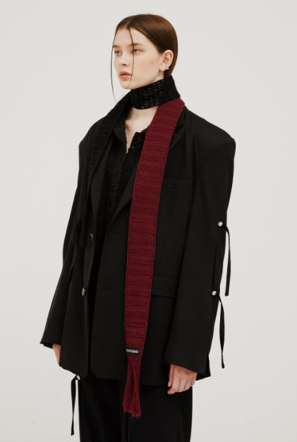 イーエスシースタジオ(ESC STUDIO) slit blazer(black)