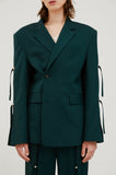 イーエスシースタジオ(ESC STUDIO) slit blazer(green)