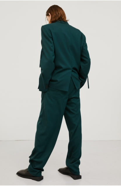 イーエスシースタジオ(ESC STUDIO) slit blazer(green)