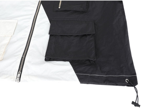 ランベルシオ(LANG VERSIO) 323 Half-and-Half Windbreaker Jacket (Windbreaker)