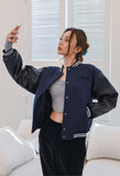 curetty (キュリティー)  C LOGO POINT BASEBALL JACKET_NAVY