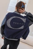 curetty (キュリティー)  C LOGO POINT BASEBALL JACKET_NAVY