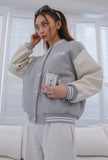 curetty (キュリティー)  C LOGO POINT BASEBALL JACKET_GREY