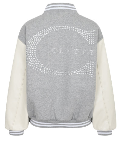 curetty (キュリティー)  C LOGO POINT BASEBALL JACKET_GREY