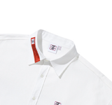 ベドインベド(BADINBAD) LOGO OXFORD SHIRT_WHITE