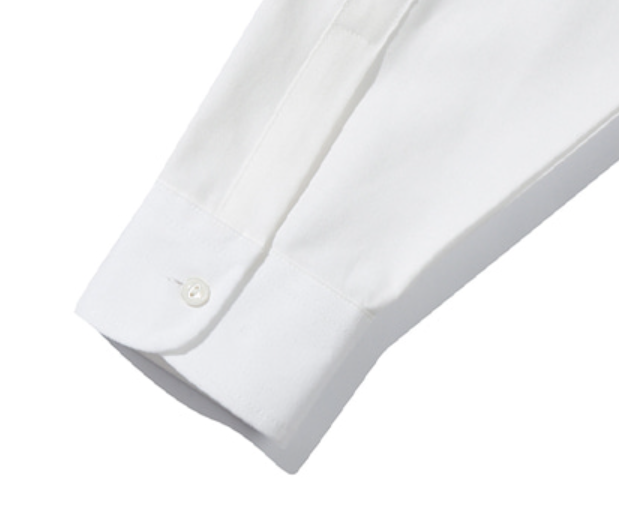 ベドインベド(BADINBAD) LOGO OXFORD SHIRT_WHITE