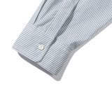 ベドインベド(BADINBAD) LOGO STRIPE OXFORD SHIRT_BLUE