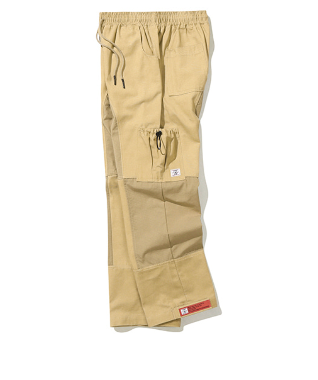 ベドインベド(BADINBAD) CUT STITCH POCKET PANTS_BEIGE