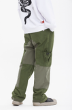 ベドインベド(BADINBAD) CUT STITCH POCKET PANTS_KHAKI