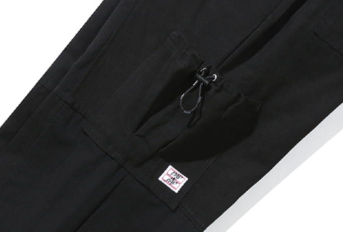 ベドインベド(BADINBAD) CUT STITCH POCKET PANTS_BLACK
