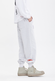 ベドインベド(BADINBAD) COLLEGE FONT HEAVY WEIGHT PANTS_LIGHT GREY