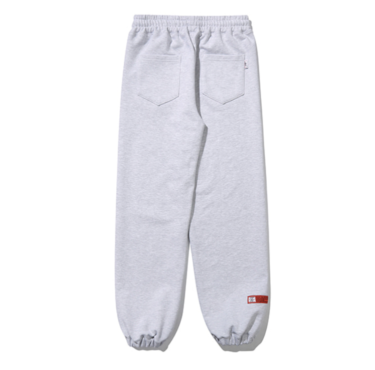 ベドインベド(BADINBAD) COLLEGE FONT HEAVY WEIGHT PANTS_LIGHT GREY