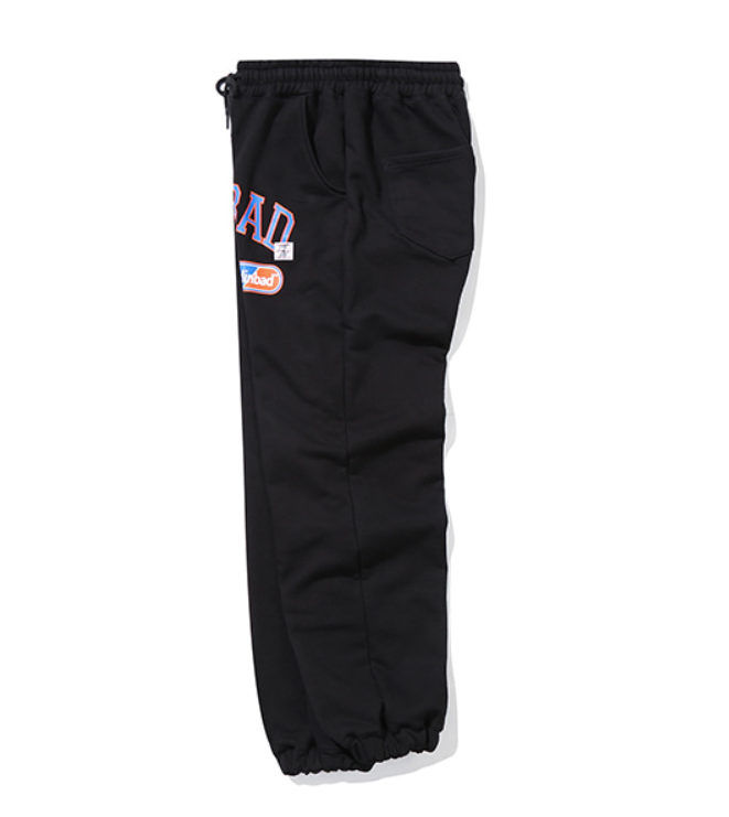 ベドインベド(BADINBAD) COLLEGE FONT HEAVY WEIGHT PANTS_BLACK