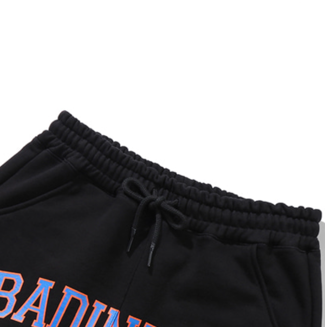 ベドインベド(BADINBAD) COLLEGE FONT HEAVY WEIGHT PANTS_BLACK