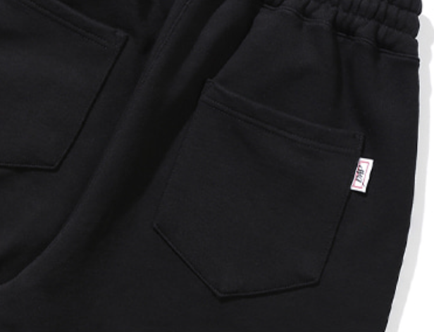 ベドインベド(BADINBAD) COLLEGE FONT HEAVY WEIGHT PANTS_BLACK