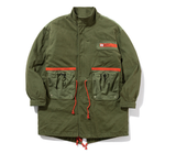 ベドインベド(BADINBAD) COLOR BLOCK COTTON PARKA_KHAKI