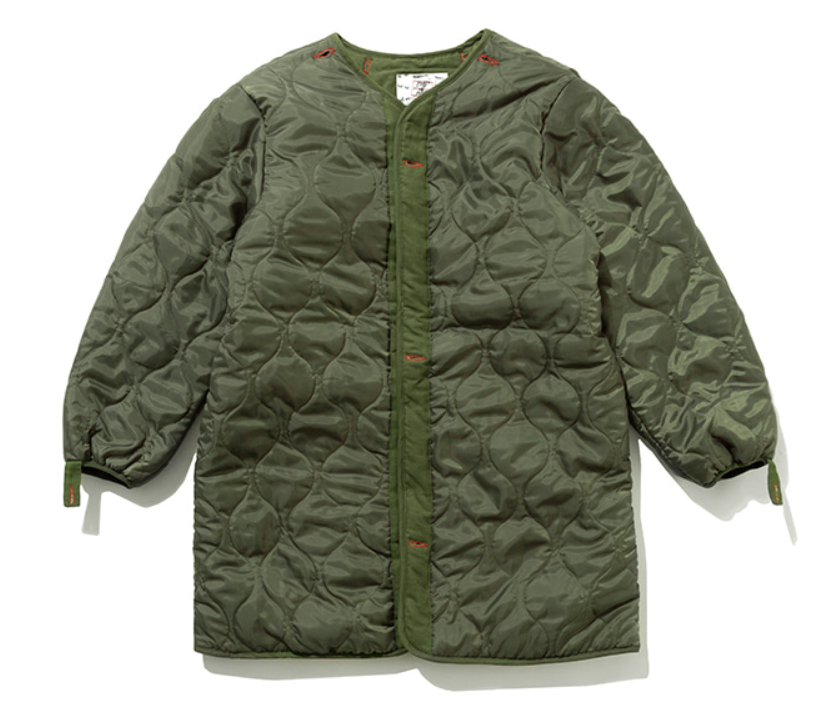 ベドインベド(BADINBAD) COLOR BLOCK COTTON PARKA_KHAKI
