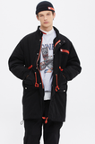 ベドインベド(BADINBAD) COLOR BLOCK COTTON PARKA_BLACK