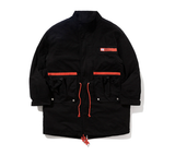 ベドインベド(BADINBAD) COLOR BLOCK COTTON PARKA_BLACK