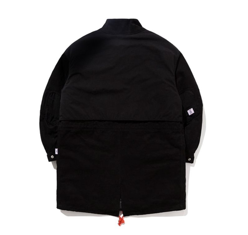 ベドインベド(BADINBAD) COLOR BLOCK COTTON PARKA_BLACK