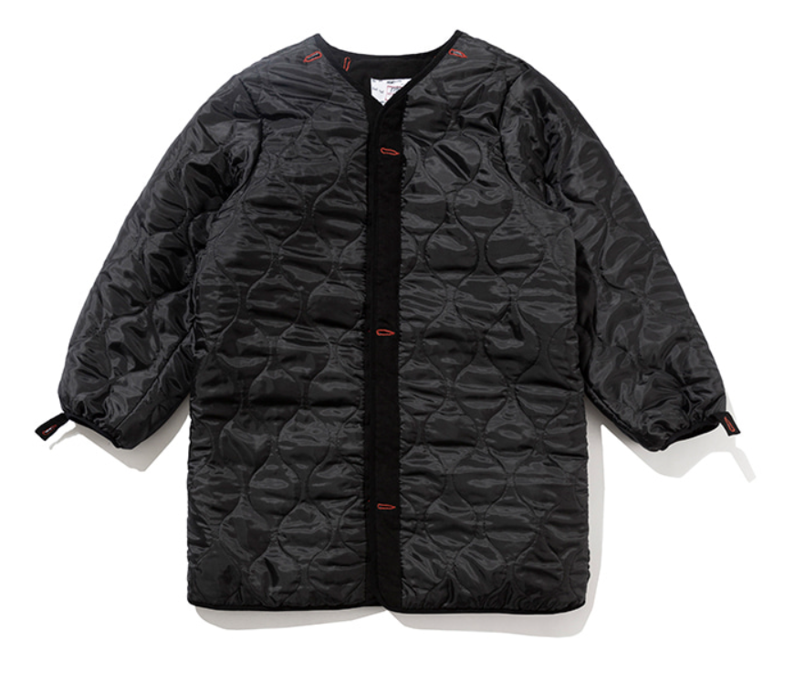 ベドインベド(BADINBAD) COLOR BLOCK COTTON PARKA_BLACK