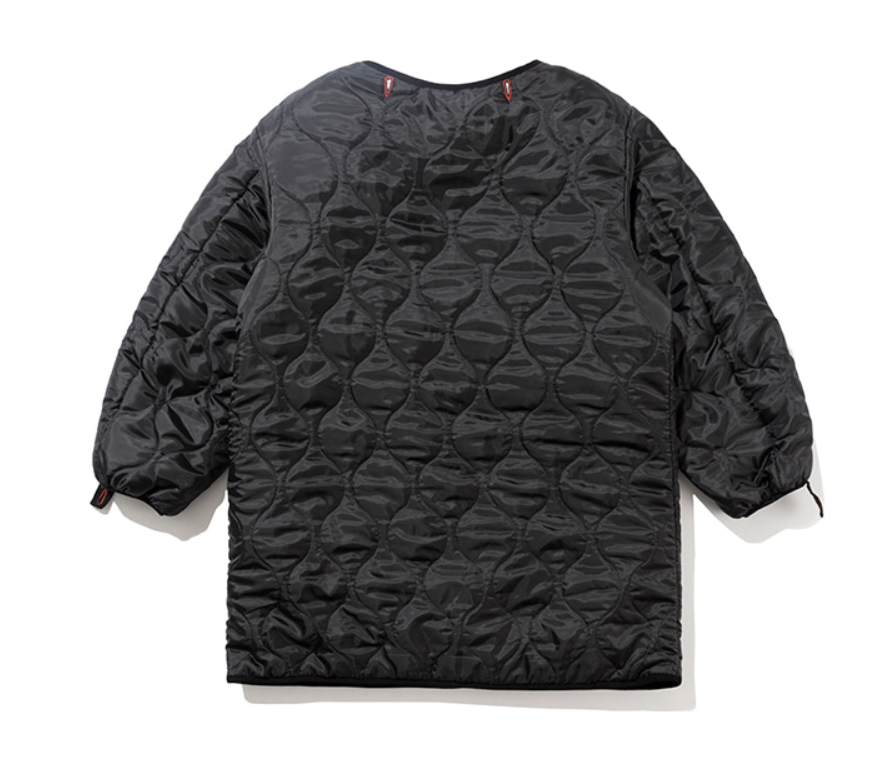 ベドインベド(BADINBAD) COLOR BLOCK COTTON PARKA_BLACK