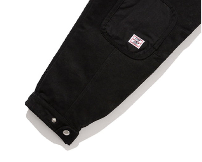 ベドインベド(BADINBAD) COLOR BLOCK COTTON PARKA_BLACK