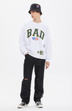 ベドインベド(BADINBAD) BAD LOGO SWEAT SHIRT_WHITE
